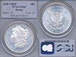 1878 7/8TF $1 Strong MS64