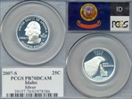 2007-S 25C Idaho Silver PR70DCAM