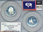 2007-S 25C Wyoming Silver PR70DCAM