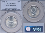 2005-P 25C West Virginia MS66