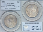 1838 50C MS62