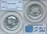 1971-D 50C MS67