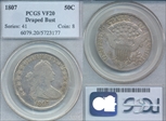 1807 50C Draped Bust VF20