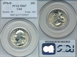 1976-D 25C Clad MS67