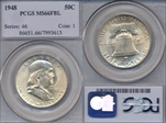 1948 50C MS66FBL