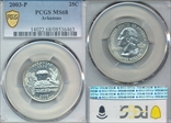 2003-P 25C Arkansas MS68