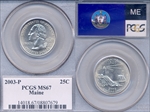 2003-P 25C Maine MS67