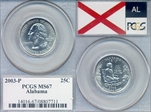 2003-P 25C Alabama MS67