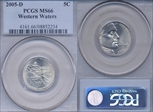2005-D 5C Western Waters MS66