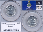 2005-D 25C Kansas MS67