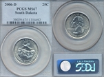 2006-D 25C South Dakota MS67
