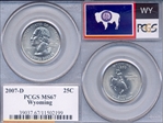 2007-D 25C Wyoming MS67
