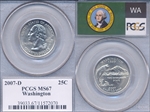 2007-D 25C Washington MS67