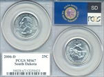 2006-D 25C South Dakota MS67
