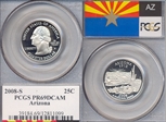 2008-S 25C Arizona PR69DCAM
