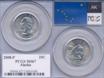 2008-P 25C Alaska MS67
