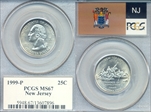 1999-P 25C New Jersey MS67