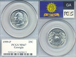 1999-P 25C Georgia MS67