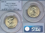 2009-D $1 Native American - Position A MS66