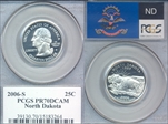 2006-S 25C North Dakota PR70DCAM