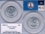 2000-D 25C Virginia MS67