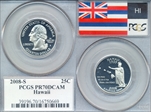 2008-S 25C Hawaii PR70DCAM
