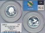 2008-S 25C Oklahoma Silver PR70DCAM