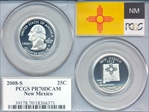 2008-S 25C New Mexico PR70DCAM