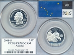 2008-S 25C Alaska PR70DCAM