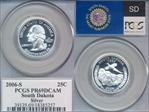 2006-S 25C South Dakota Silver PR69DCAM