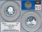 2006-S 25C Nebraska Silver PR70DCAM