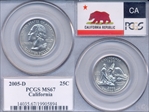 2005-D 25C California MS67