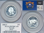 2006-S 25C Nevada Silver PR70DCAM