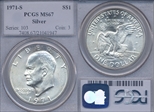1971-S $1 Silver MS67