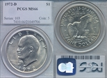 1972-D $1 MS66