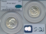 1964-D 25C MS67