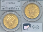 1877 $20 MS61