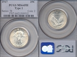 1917 25C Type 1 MS64FH