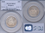 1840 25C Drapery MS62