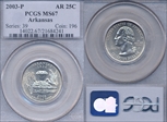 2003-P 25C Arkansas MS67