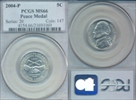 2004-P 5C Peace Medal MS66