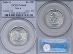 2004-D 25C Iowa MS68