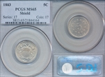 1883 5C Shield MS65