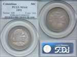 1892 50C Columbian MS64