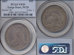 1807 50C Large Stars 50/20 VF30