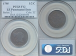 1795 1/2C LE, Punctuated Date F12BN
