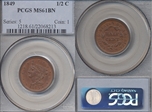 1849 1/2C MS61BN