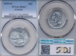 2008-D 25C Arizona MS67