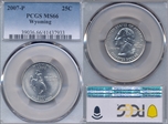 2007-P 25C Wyoming MS66