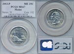 2003-P 25C Maine MS67
